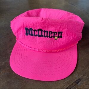 VTG 90s Neon Pink Concert Rave Party Nylon Rope Hat